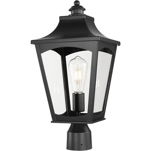 Curry 1 Light 19.5 inch Powder Coated Black Outdoor Post Lantern